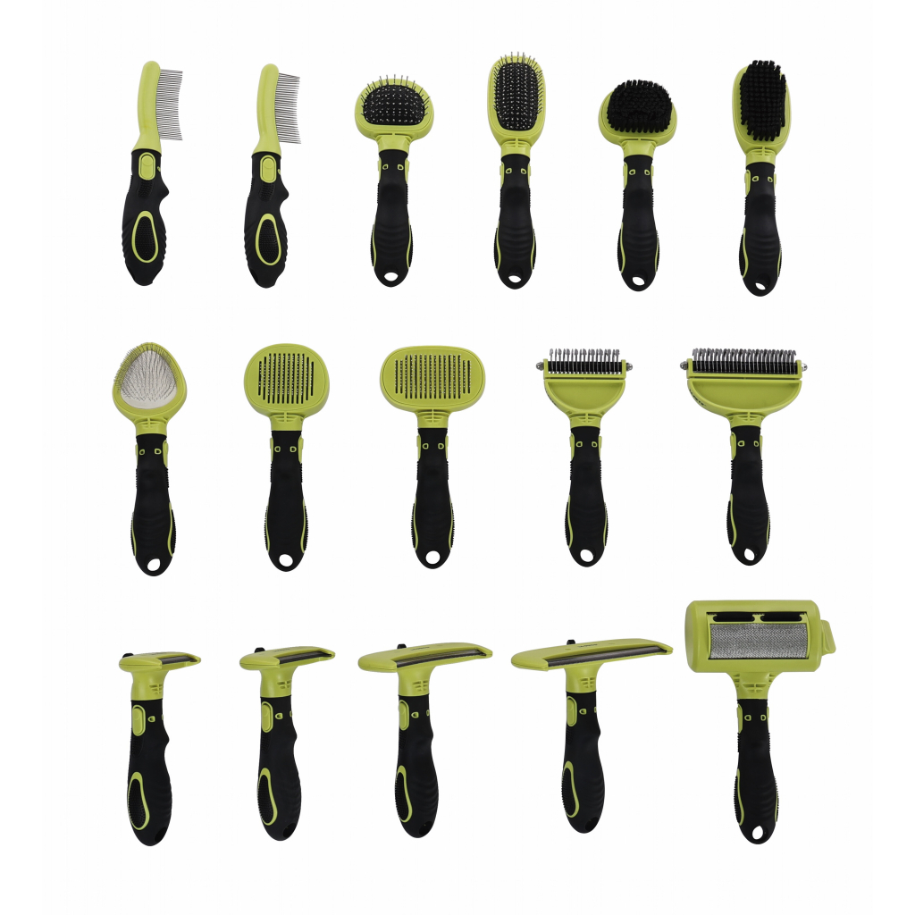 M-Pets Click and Groom Kedi ve Köpekler İçin Furminatör Basmalı Tarak 6,7x6,1x5cm