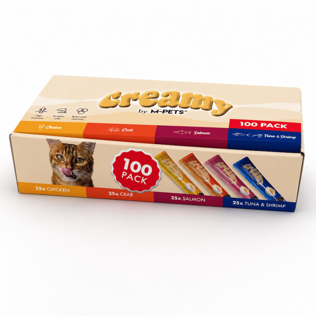M-Pets Creamy Krema Kedi Ödül Maması 15gr (100 Adet) (Karışık Çeşitli)