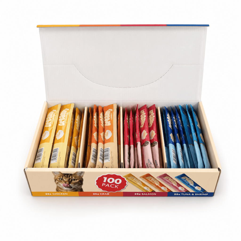 M-Pets Creamy Krema Kedi Ödül Maması 15gr (100 Adet) (Karışık Çeşitli)