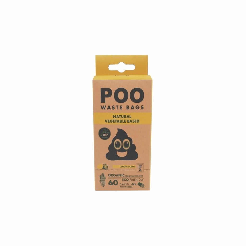 M-Pets Poo Limon Kokulu Köpek Dışkı Poşeti (4'lü)