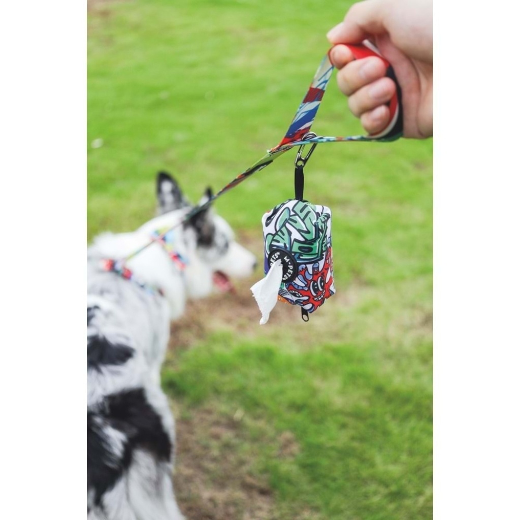 M-Pets Köpek Dışkı Toplama Poşeti Taşıma Çantası 9x4,5x3cm (Desenli)