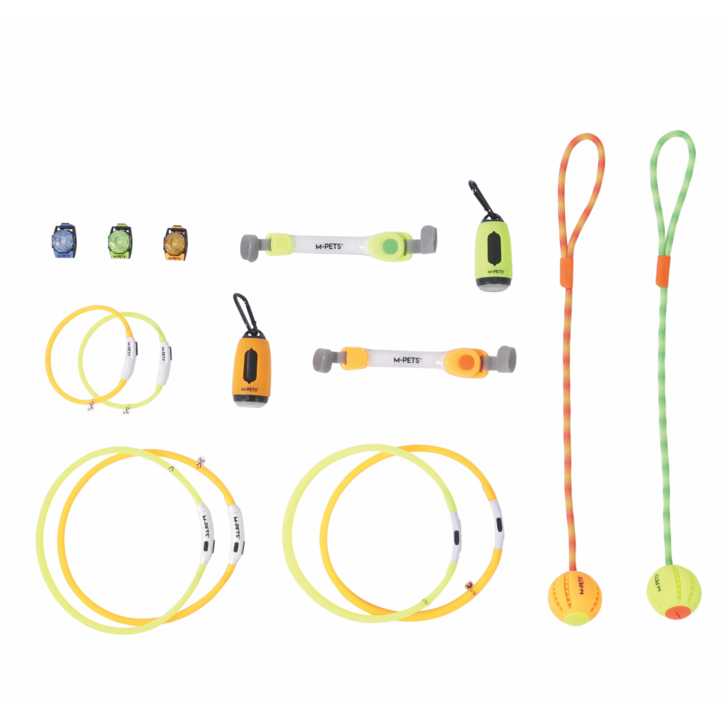 M-Pets Flash Ledli Dışkı Poşeti Kutusu (Turuncu)