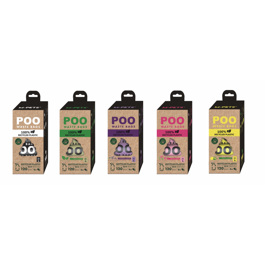 M-Pets Poo Kokusuz Köpek Dışkı Poşeti 22x32cm (8'li)