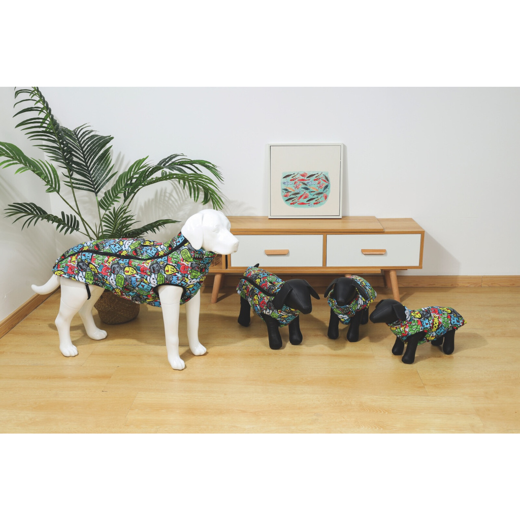 M-Pets Urban Sytle Köpek Ceketi 51–52cm (Karışık Desenli) [S]