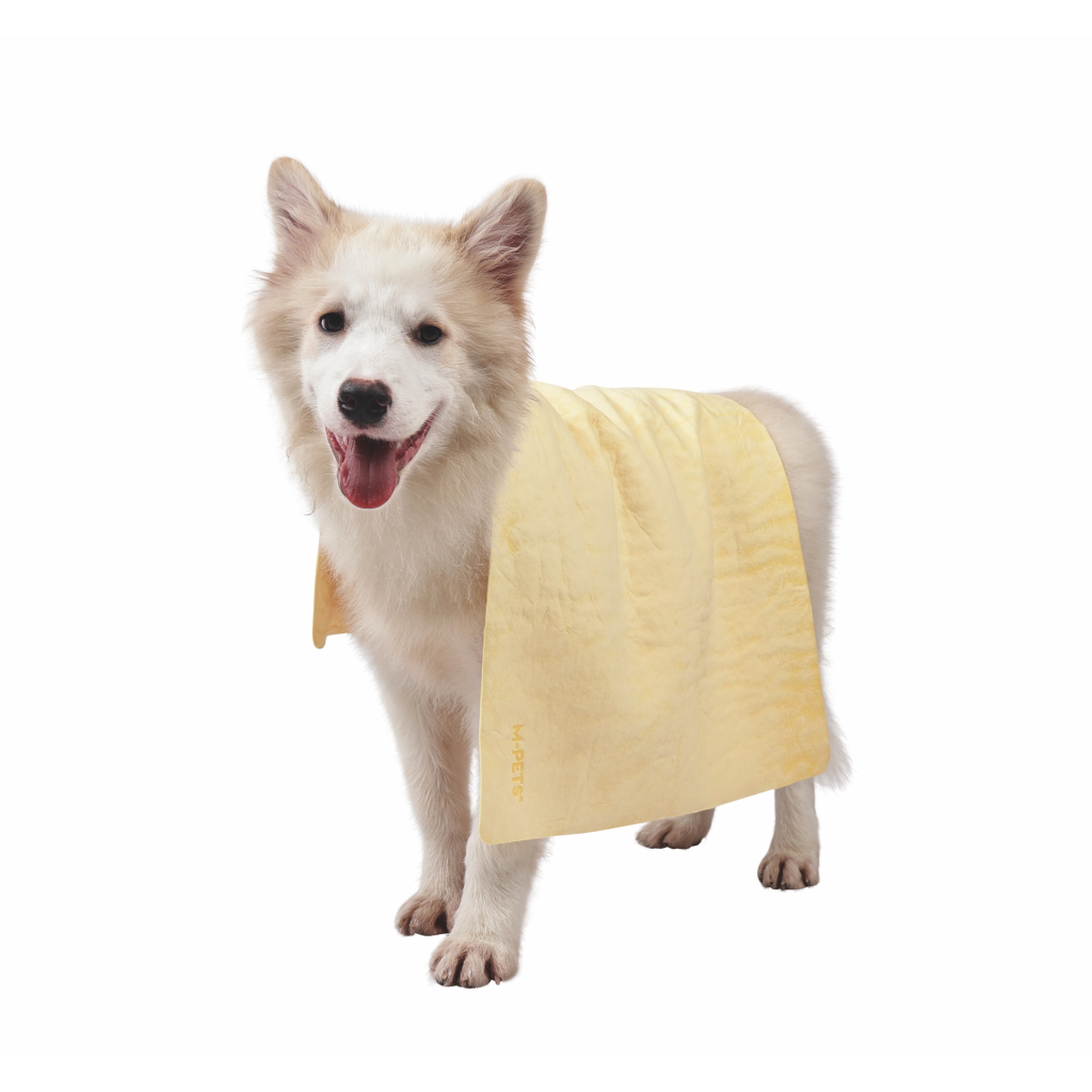 M-Pets Bathtime Hızlı Kuruyan Kedi ve Köpek Havlusu 64x43cm (Sarı)