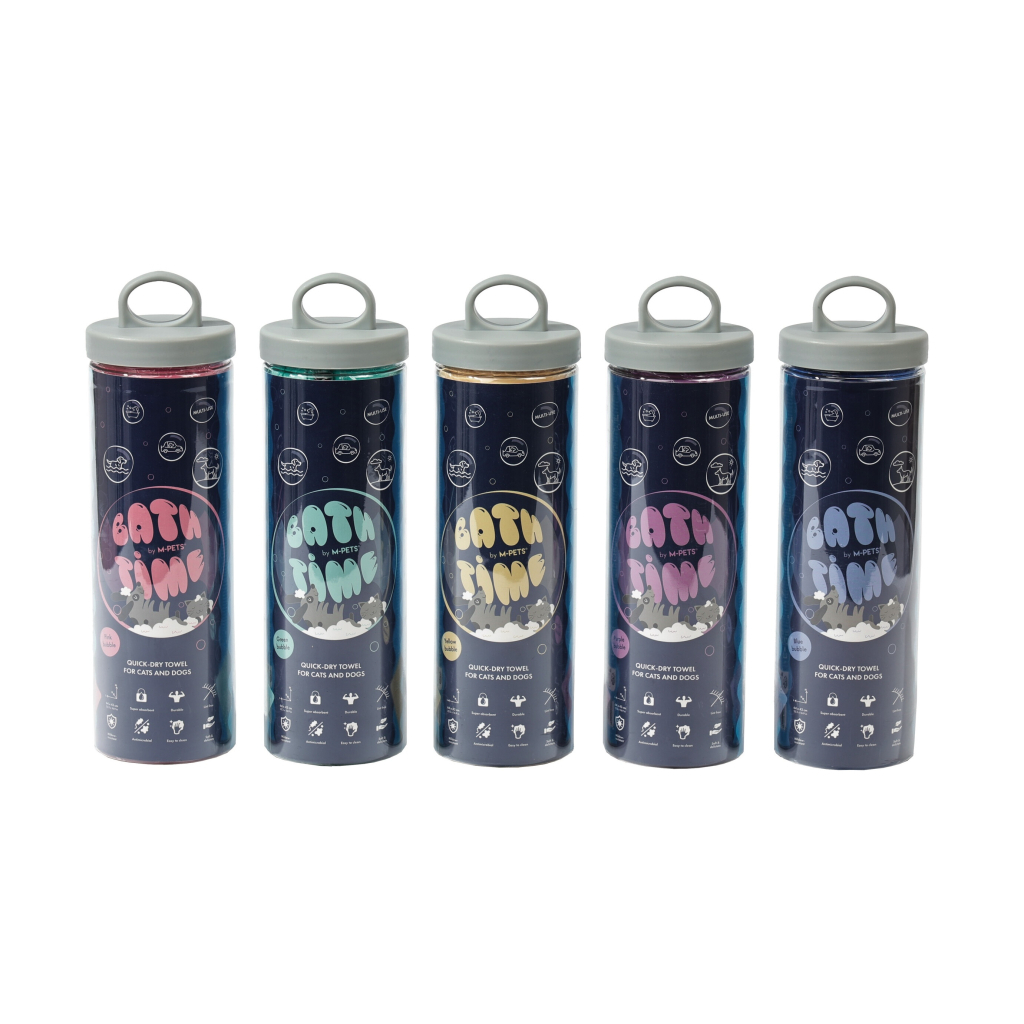 M-Pets Bathtime Hızlı Kuruyan Kedi ve Köpek Havlusu 64x43cm (Sarı)