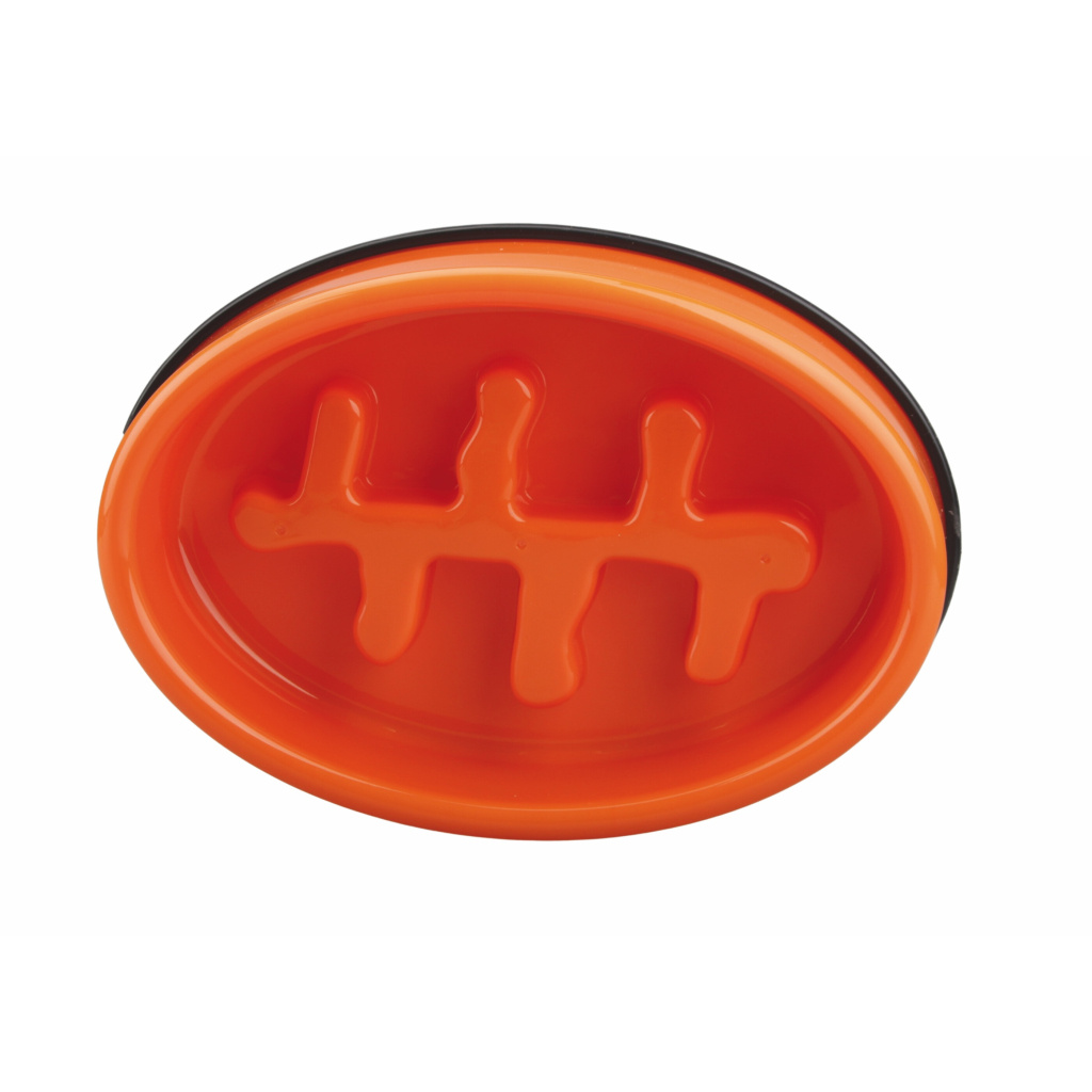 M-Pets Fishbone Yavaş Beslenme Mama Kabı 1200ml 27,5x19,7x6cm (Turuncu)