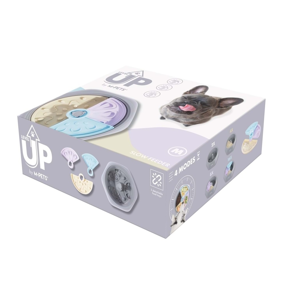 M-Pets Level Up Ayarlanabilir Yavaş Yeme Mama Kabı [M]