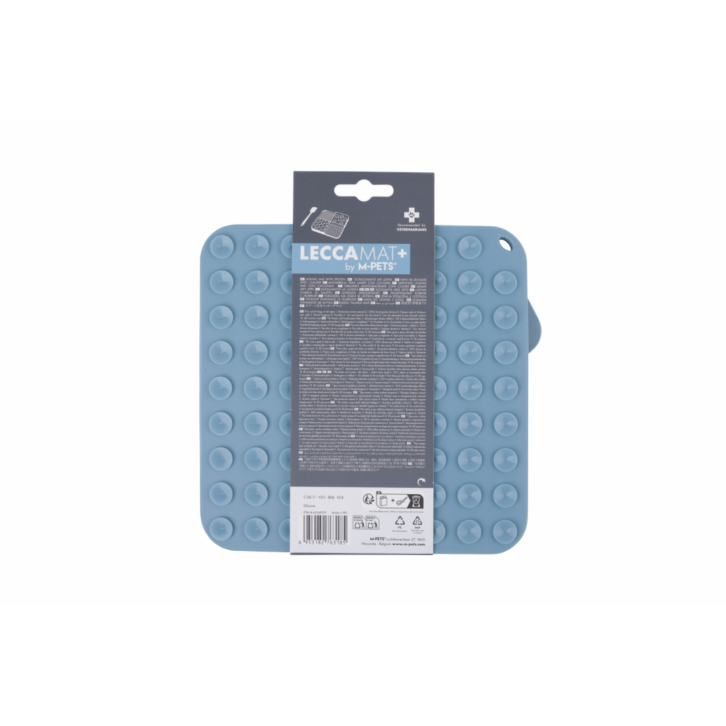 M-Pets Lecca Kedi ve Köpekler için Kaşıklı Yavaş Beslenme Ödül Matı 20,8x20,8 (Mavi) [M]