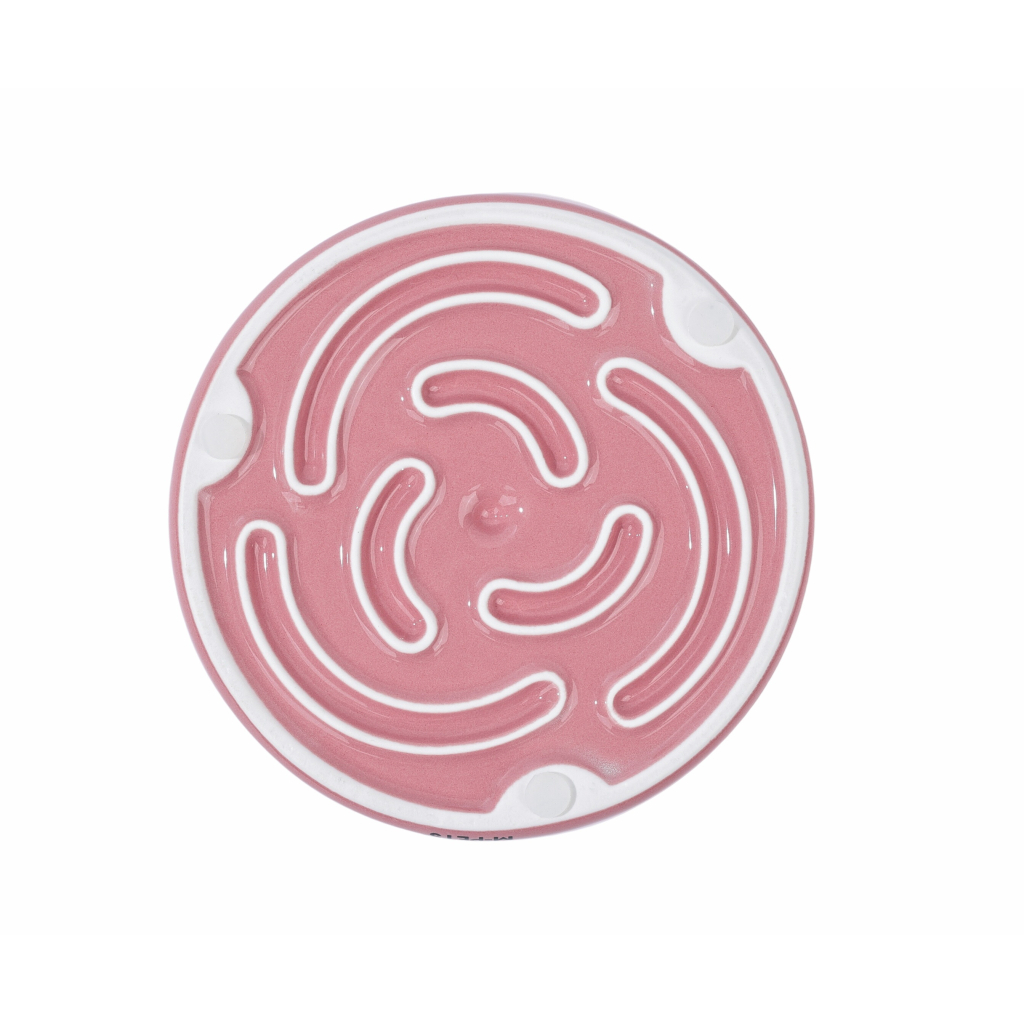 M-Pets Serene Rose Seramik Yavaş Beslenme Mama Kabı 300ml (Pembe)