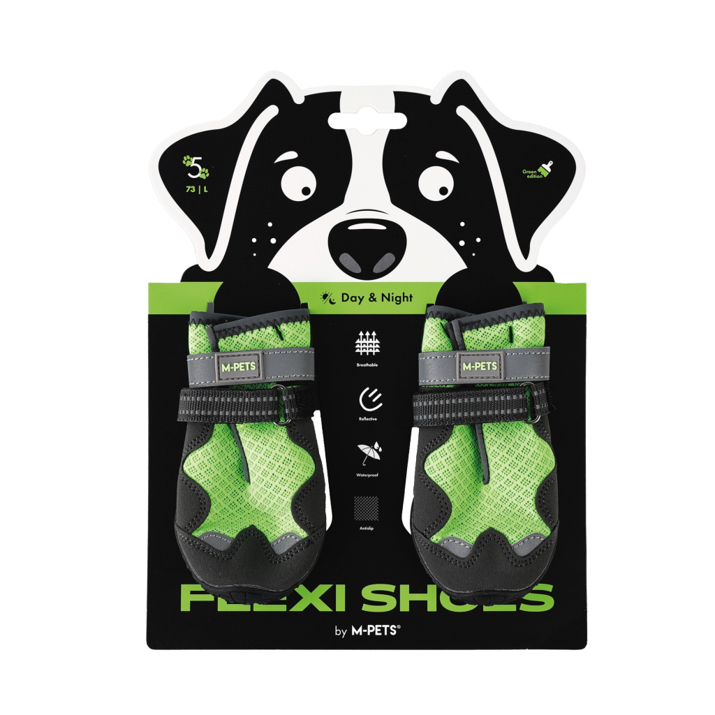 M-Pets Flexi Köpek Ayakkabısı (Yeşil) [L]