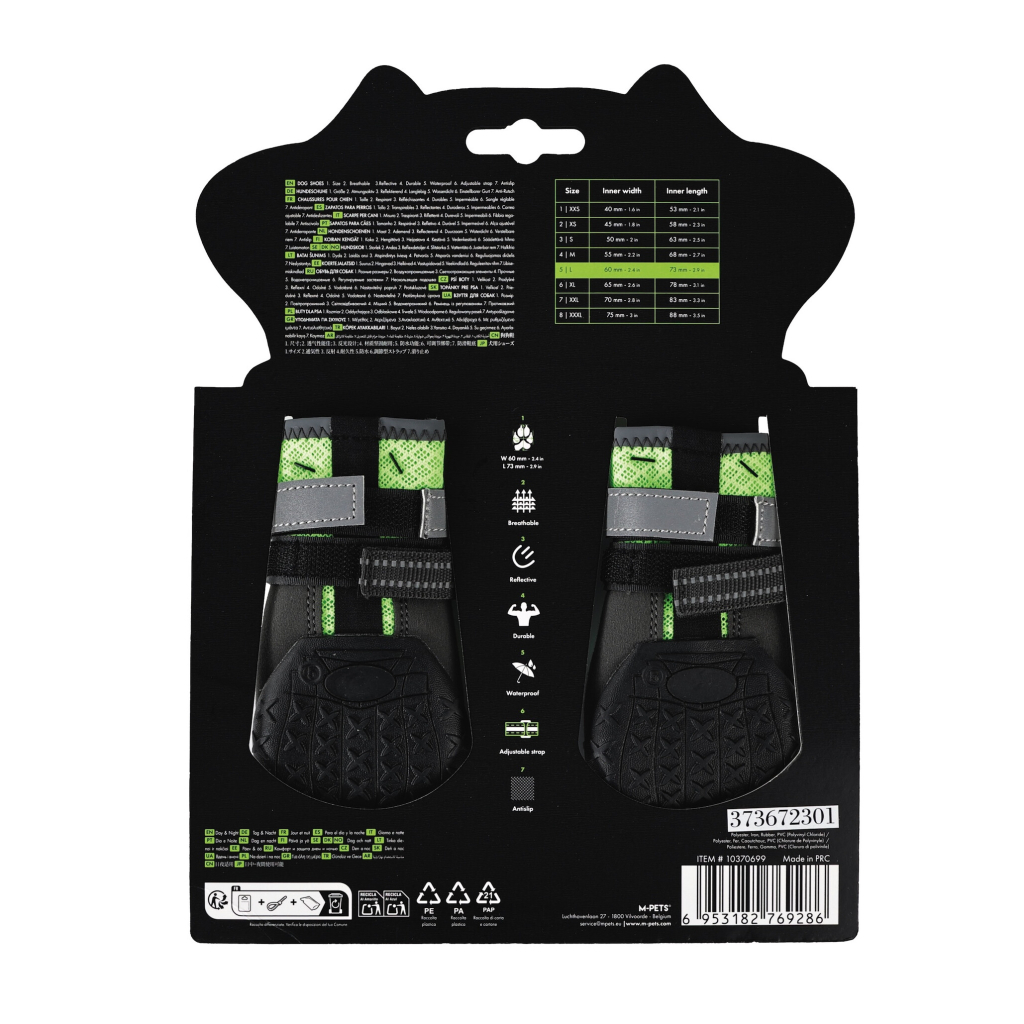M-Pets Flexi Köpek Ayakkabısı (Yeşil) [L]