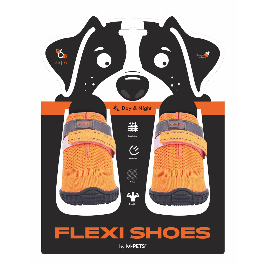 M-Pets Flexi Köpek Ayakkabısı (Turuncu) [XL]