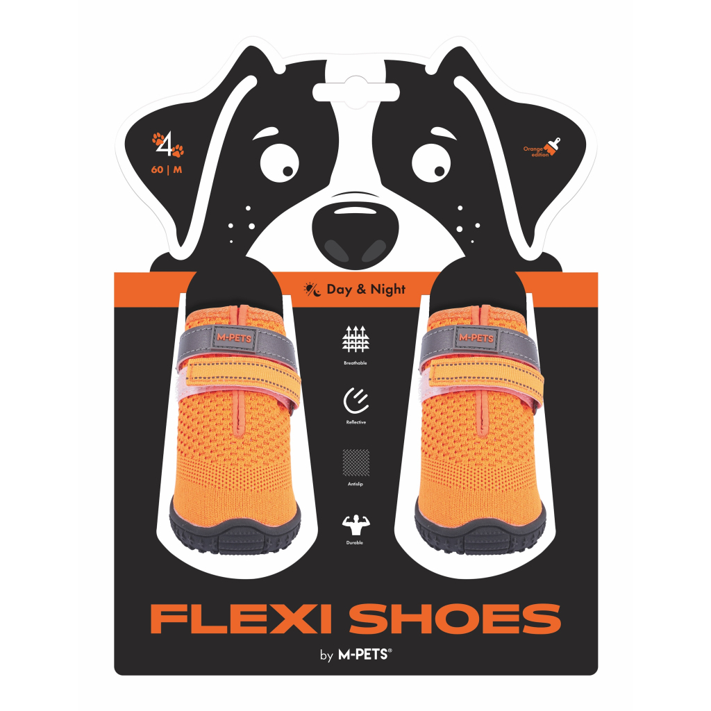 M-Pets Flexi Köpek Ayakkabısı (Turuncu) [M]