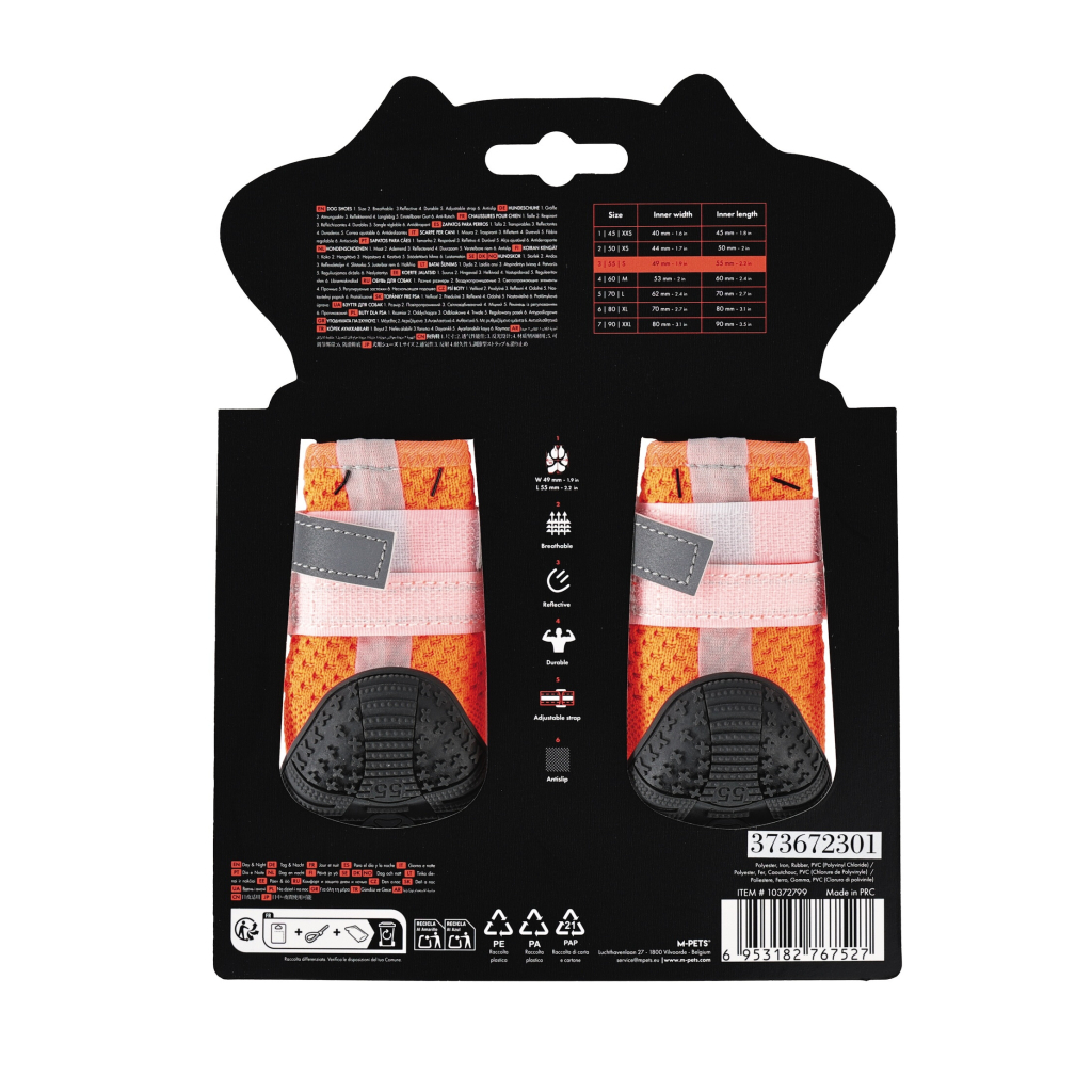 M-Pets Flexi Köpek Ayakkabısı (Turuncu) [S]