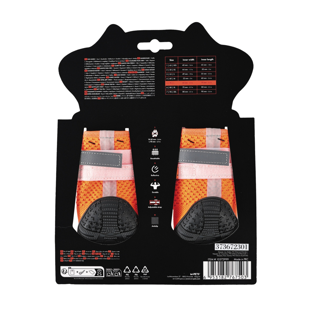 M-Pets Flexi Köpek Ayakkabısı (Turuncu) [L]