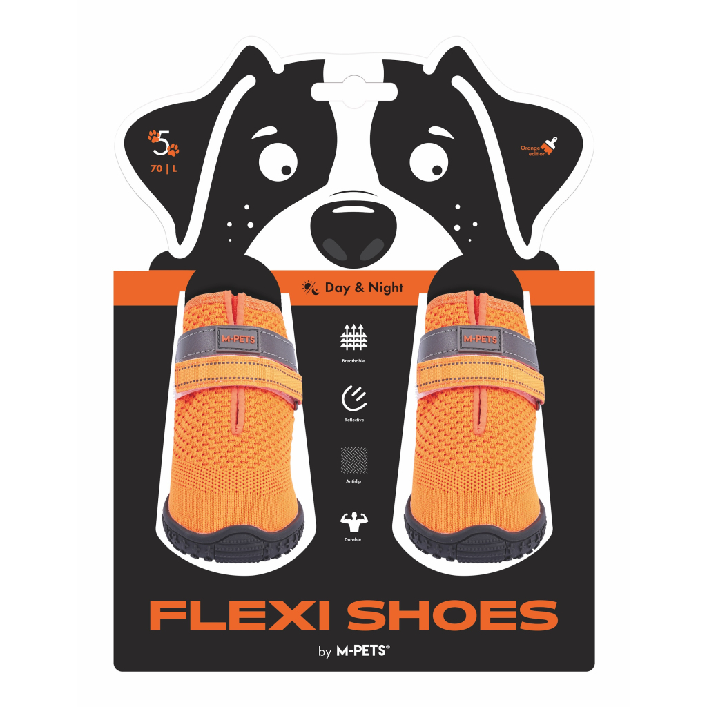 M-Pets Flexi Köpek Ayakkabısı (Turuncu) [L]