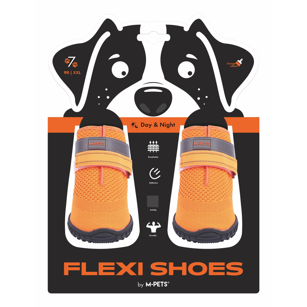 M-Pets Flexi Köpek Ayakkabısı (Turuncu) [XXL]