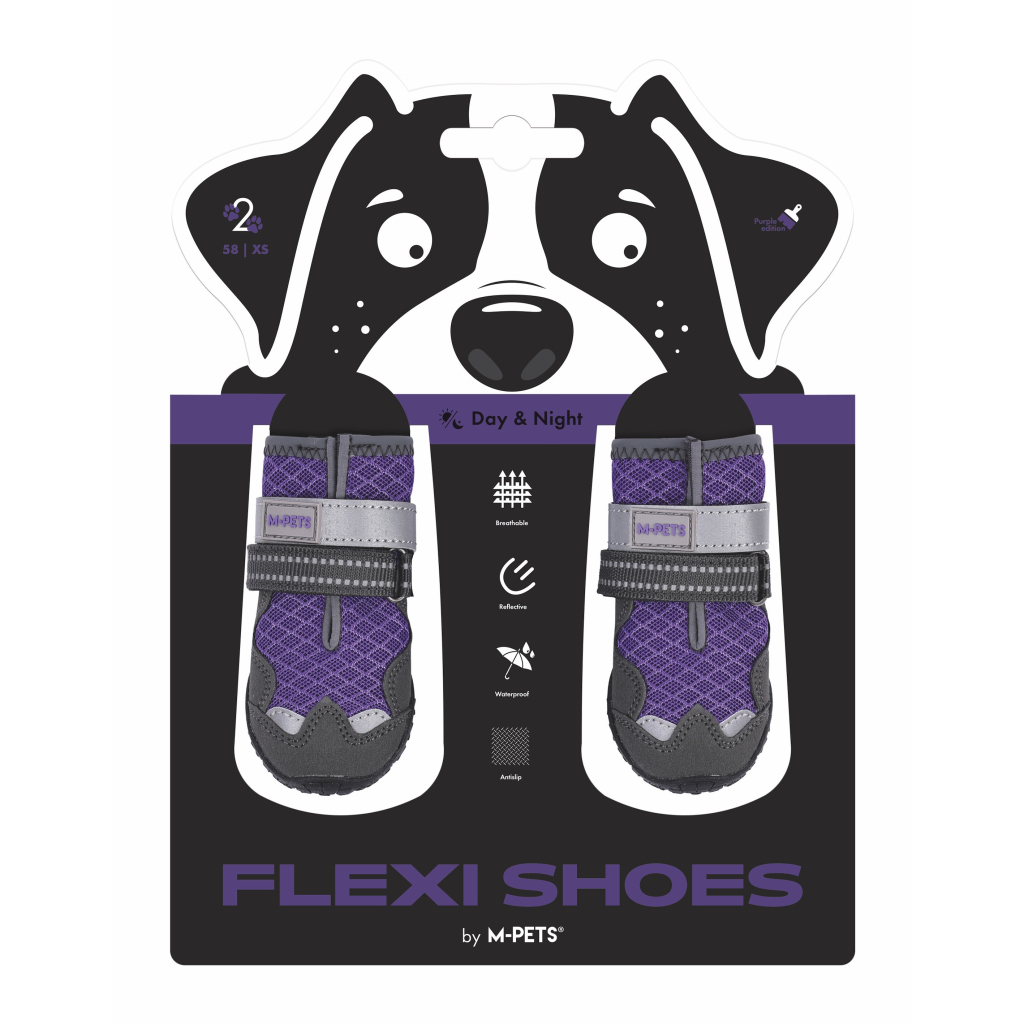 M-Pets Flexi Köpek Ayakkabısı (Mor) [XS]