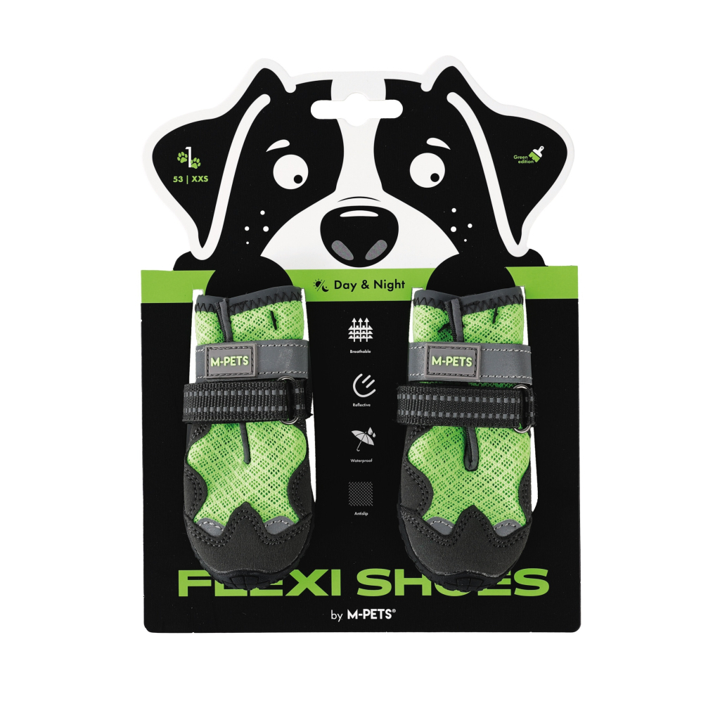 M-Pets Flexi Köpek Ayakkabısı (Yeşil) [XXS]