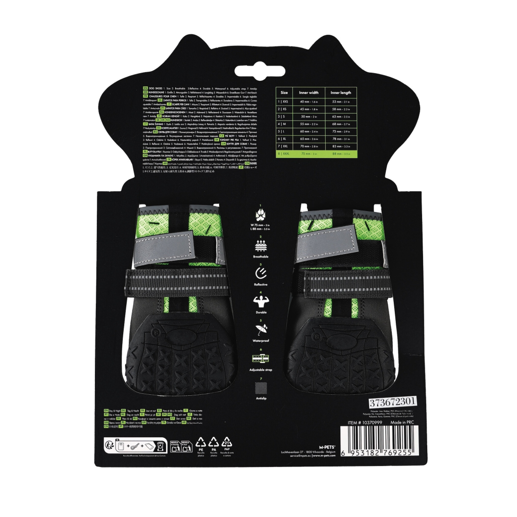 M-Pets Flexi Köpek Ayakkabısı (Yeşil) [XXXL]