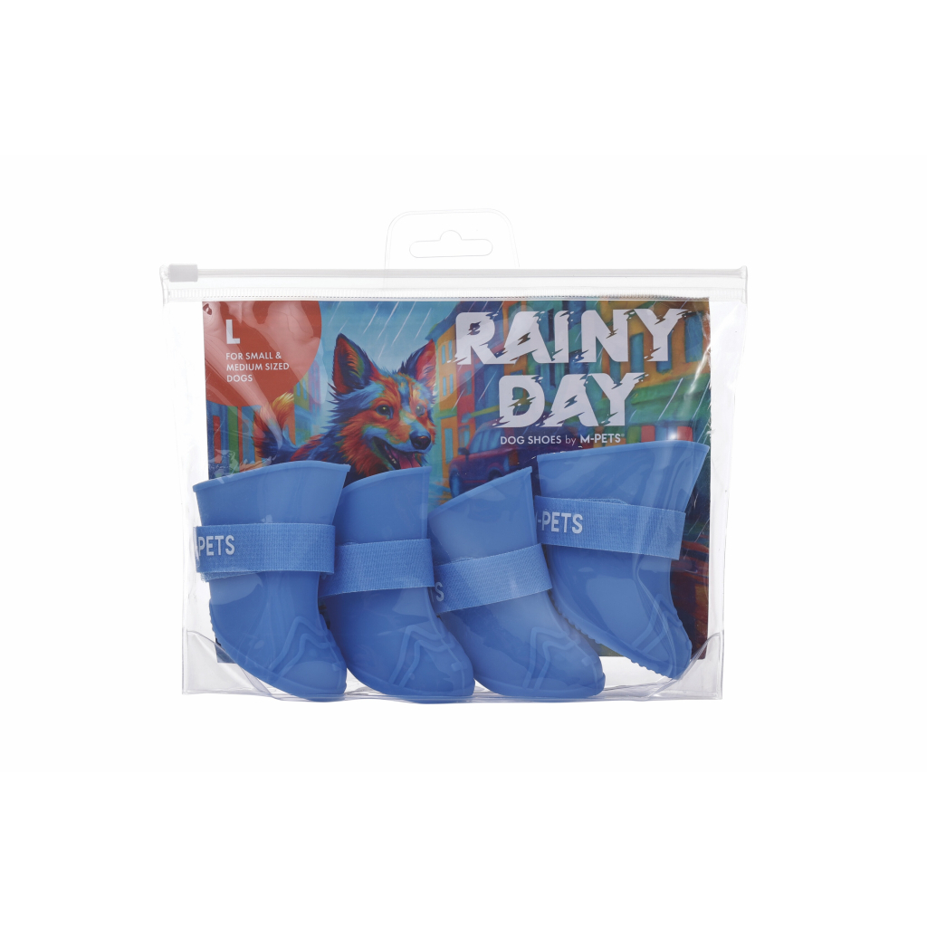 M-Pets Rainy Day Köpek Ayakkabısı 5x3,8cm (Mavi) [L]