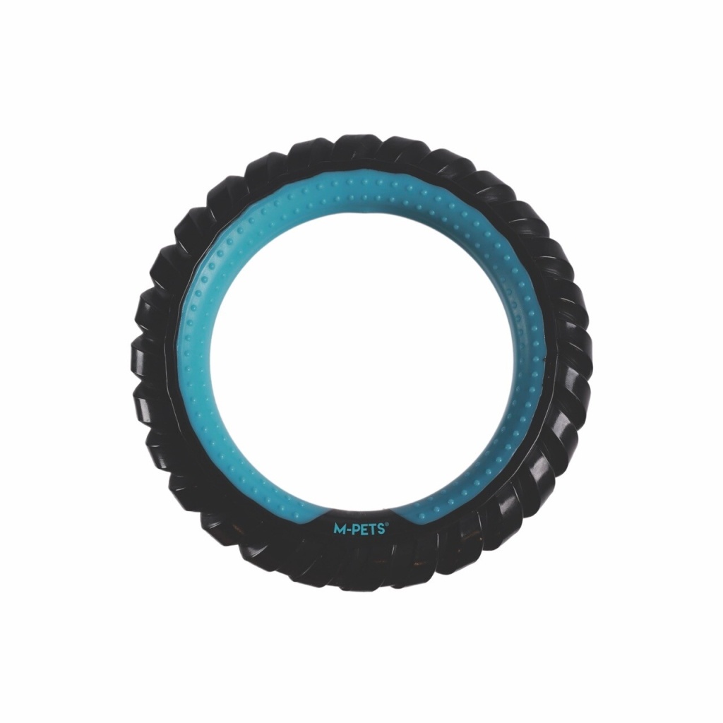 M-Pets Single Ring King Köpek Oyuncağı (Mavi)