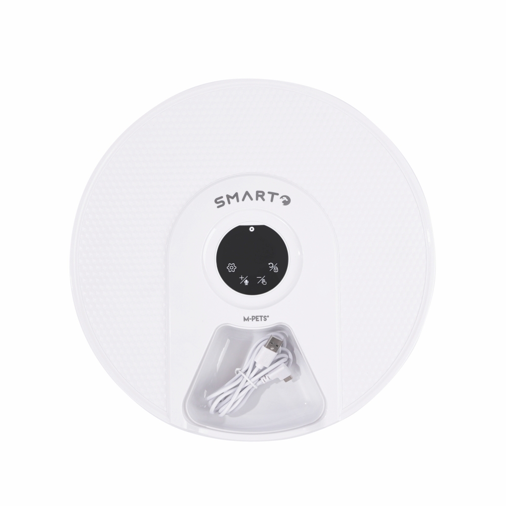 M-Pets Smarto M900 Kedi ve Küçük Irk Köpekler İçin Soğutuculu 6 Bölmeli Otomatik Mama Kabı 32x9,2cm