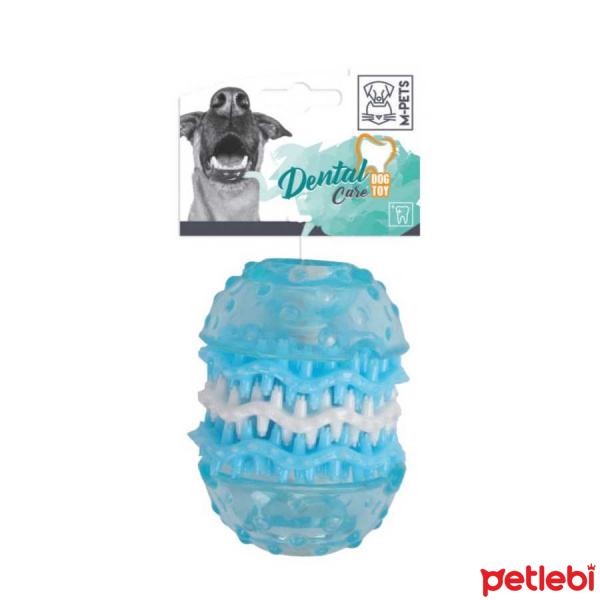 M-Pets Termoplastik Kauçuk Dental Köpek Diş Kaşıma Oyuncağı 5,5x5,5x11,5cm [M]