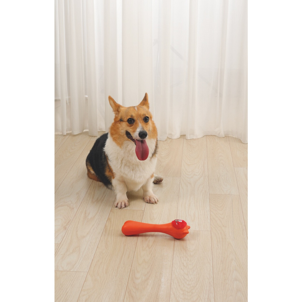 M-Pets Rob Ödül Hazneli Köpek Oyuncağı 23,5x6,5x6,5cm (Turuncu)