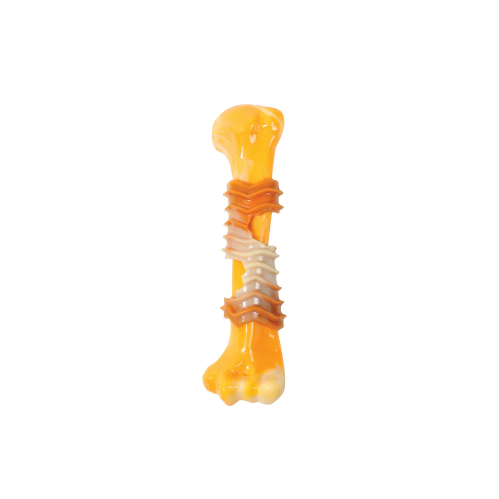 M-Pets Carnivore Ring Bone Pastırma Aromalı Kemik Köpek Oyuncağı 17,8x4,9x4cm (Sarı)