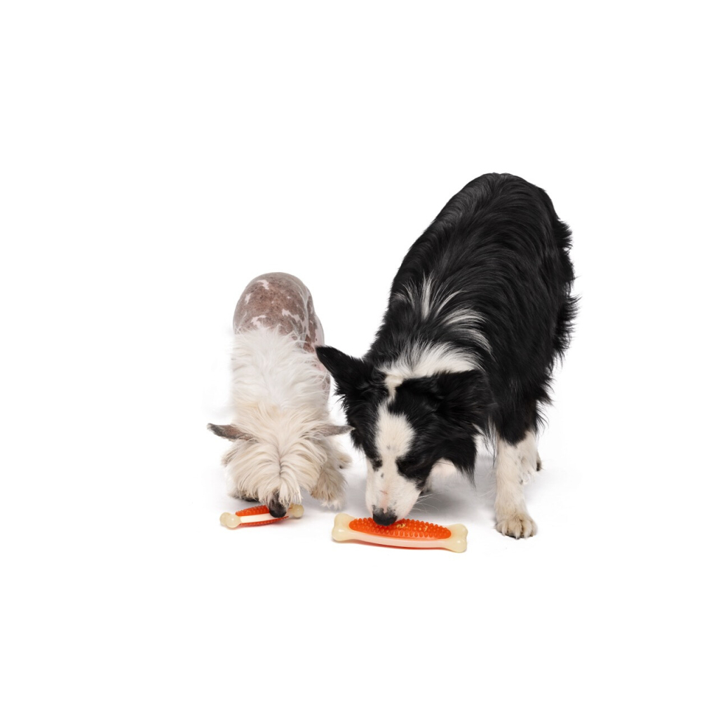 M-Pets Chewbo Bone Et Aromalı Kemik Köpek Oyuncağı 10x3x2cm (Turuncu)