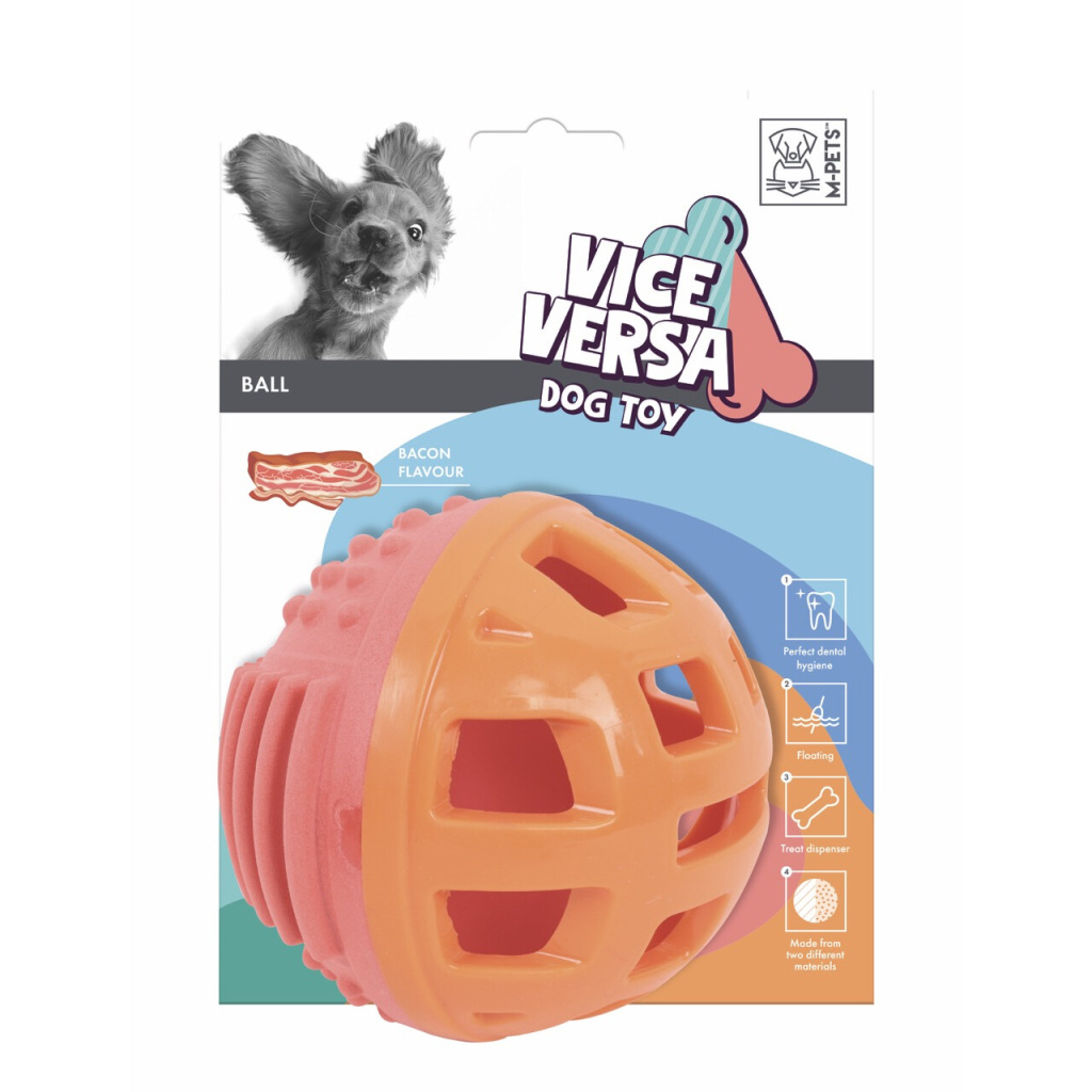 M-Pets Vice Versa Ball Pastırma Aromalı Köpek Oyuncağı 12,59 cm