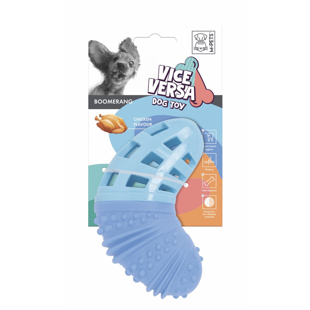 M-Pets Vıce Versa Boomerang Tavuk Aromalı Köpek Oyuncağı 5,61x10,92x17,78cm