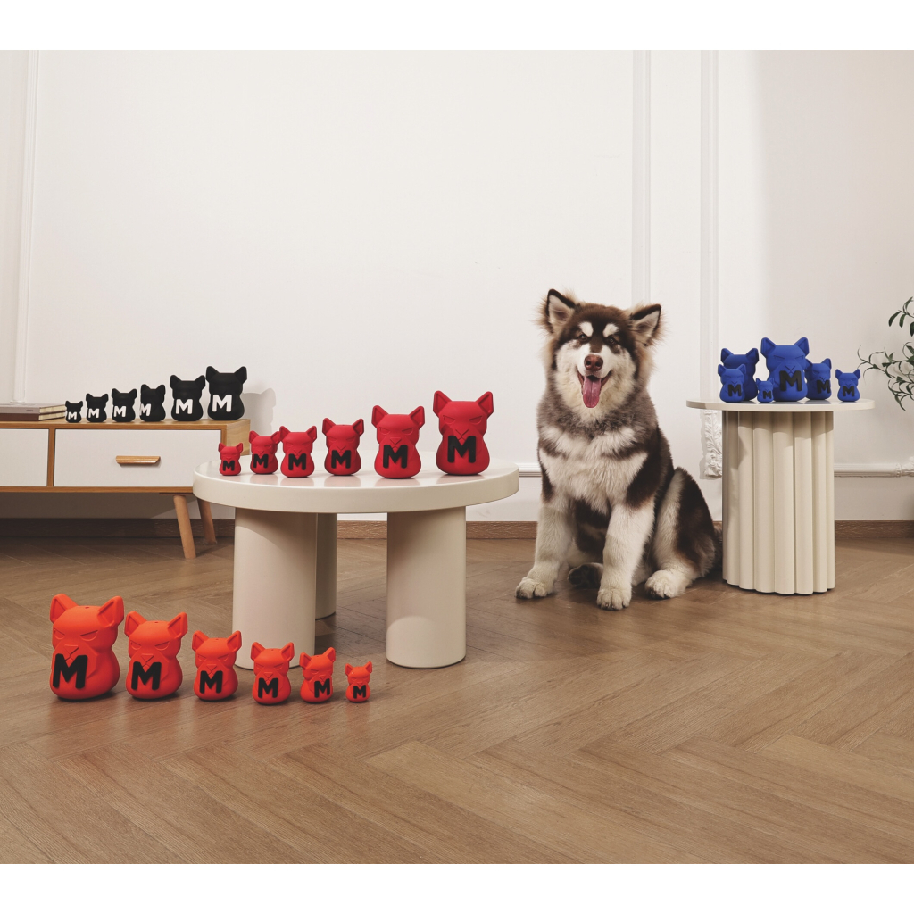 M-Pets Power Chew Kauçuk Köpek Ödül Oyuncağı 7,4x6,7x10,2cm (Turuncu)