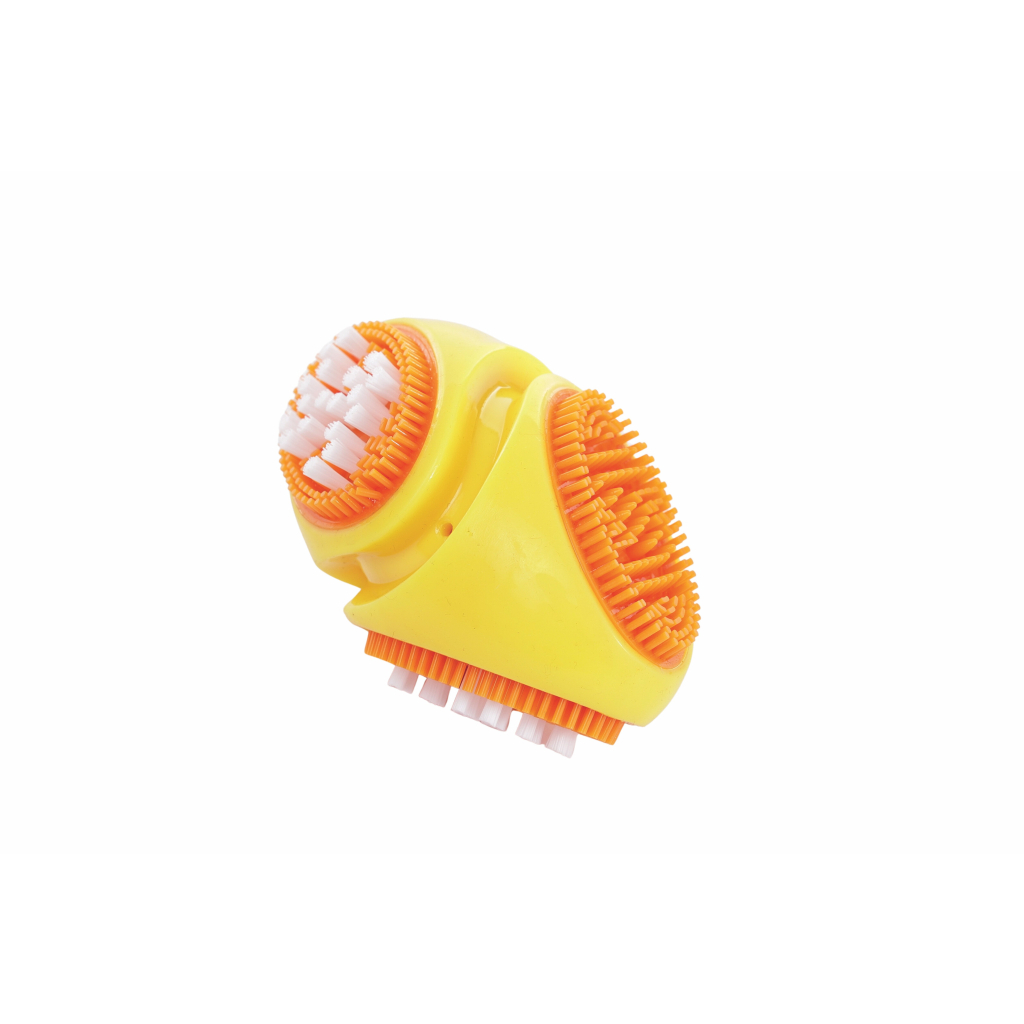 M-Pets Dental Squeaky Ruby Ball Diş Fırçalı Köpek Oyuncağı 11,4x7,5x7,5cm (Sarı)