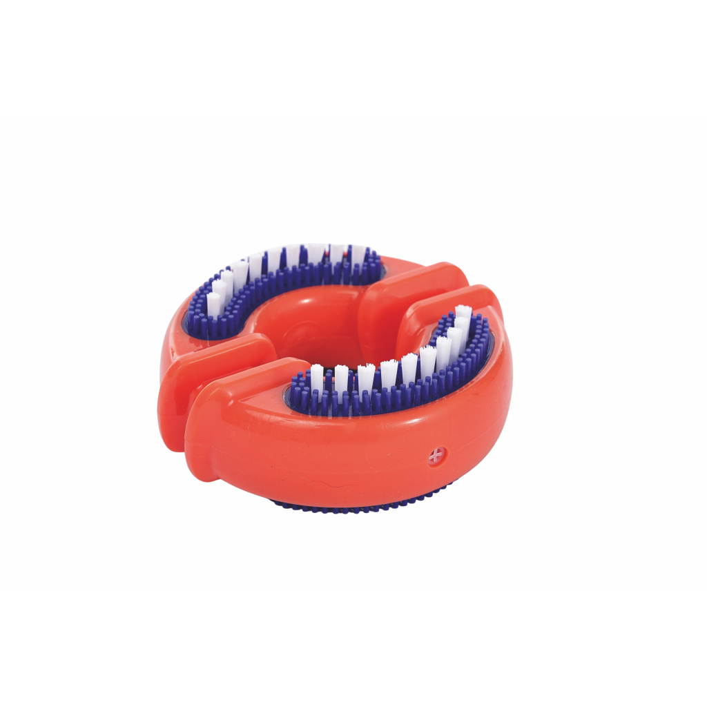 M-Pets Dental Squeaky Ring Diş Fırçalı Köpek Oyuncağı 10,6x10x3,8cm (Kırmızı)