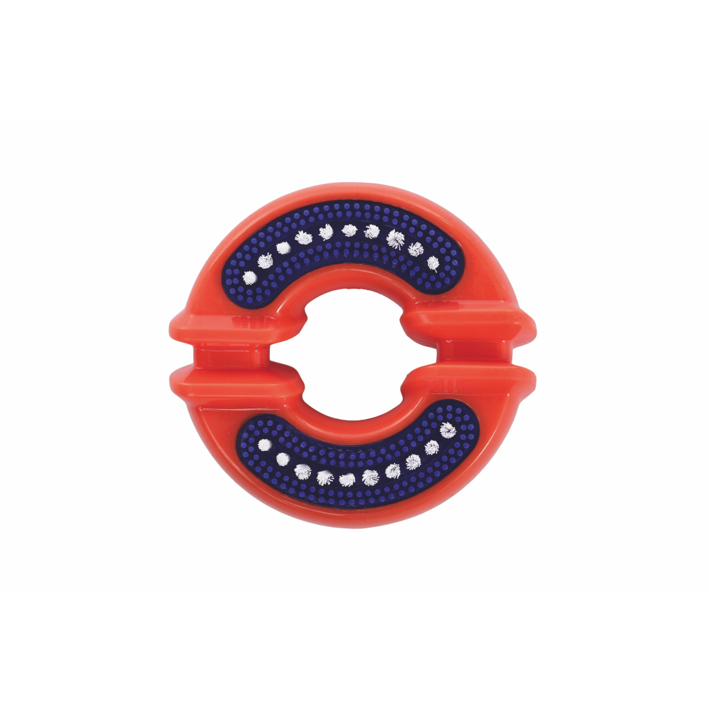 M-Pets Dental Squeaky Ring Diş Fırçalı Köpek Oyuncağı 10,6x10x3,8cm (Kırmızı)