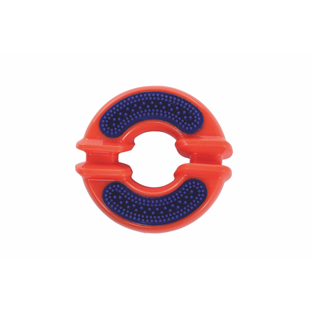 M-Pets Dental Squeaky Ring Diş Fırçalı Köpek Oyuncağı 10,6x10x3,8cm (Kırmızı)
