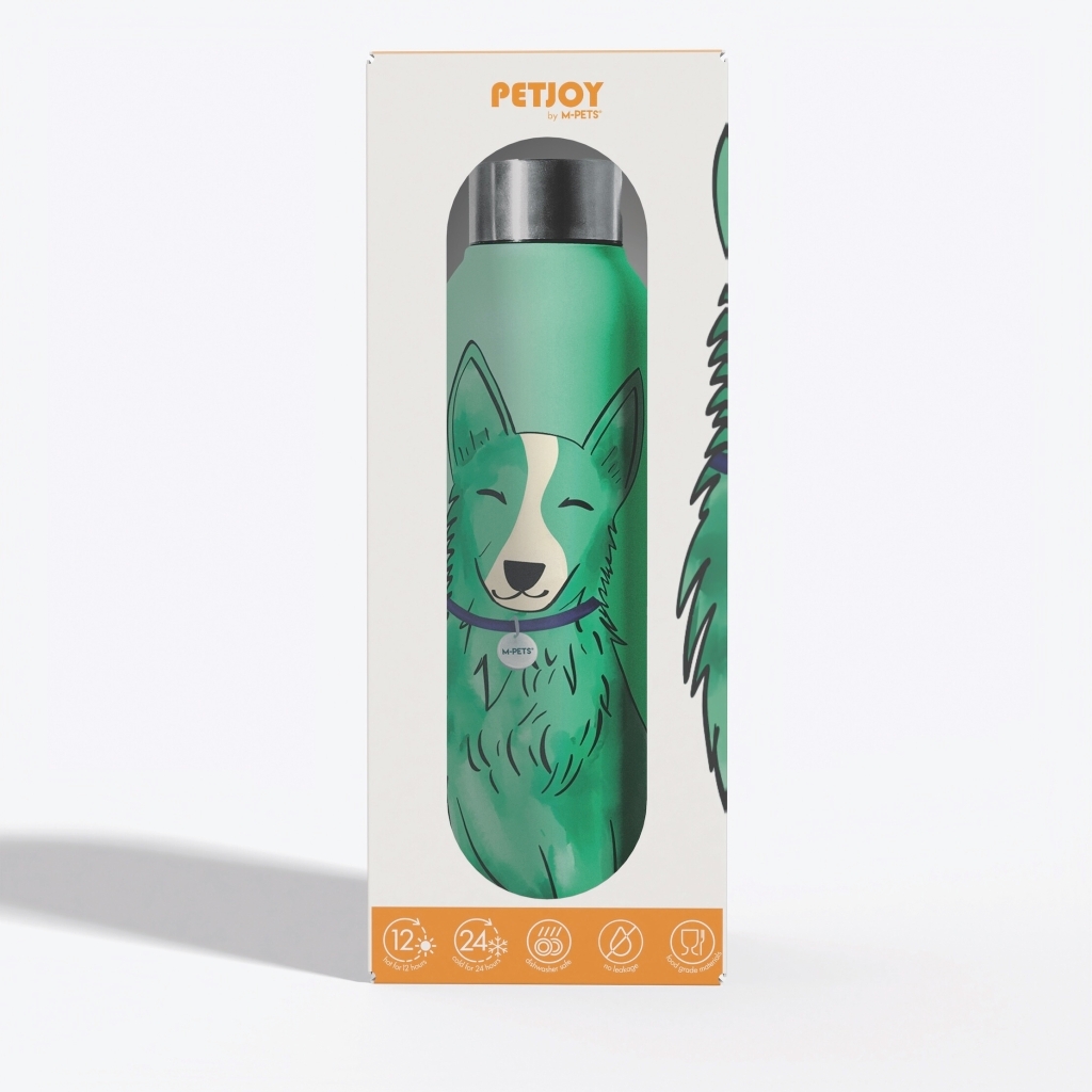 M-Pets Petjoy Purrfect Luna Köpek Desenli Seyahat Termosu 500ml