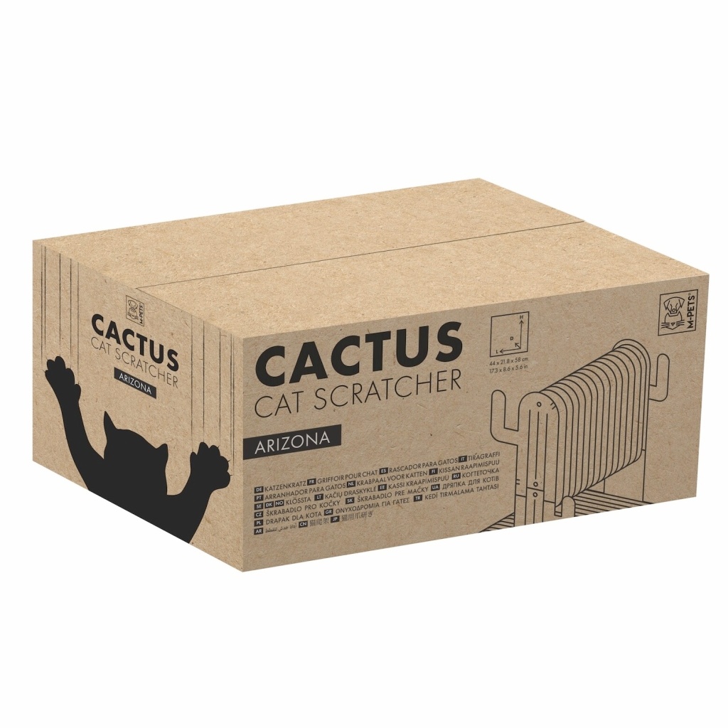 M-Pets Cactus Arizona Toplu Kedi Tırmalama Kartonu 44x21,8x58cm