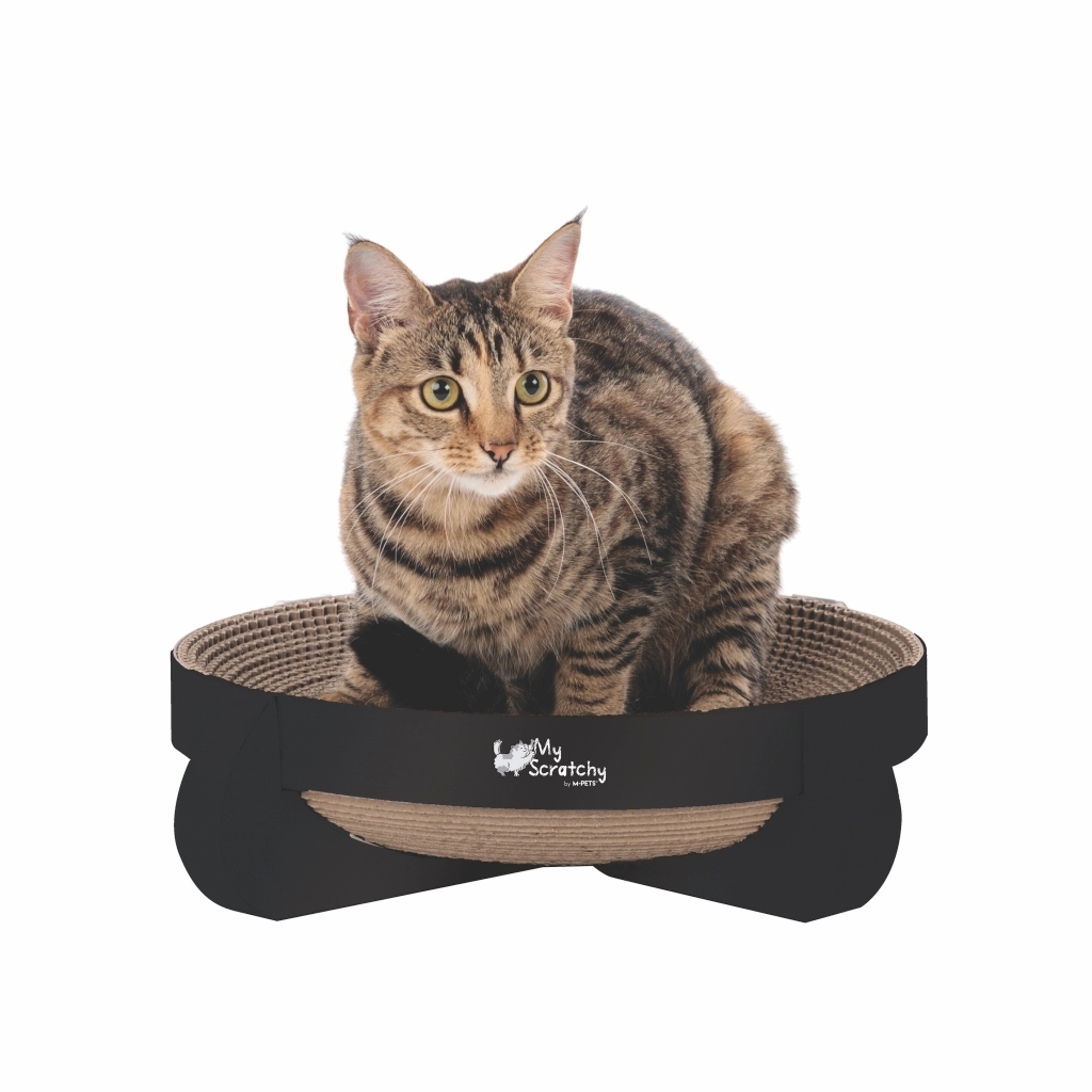 M-Pets My Scratchy Cleveland Kedi Tırmalama Kartonu 35cm (Siyah)