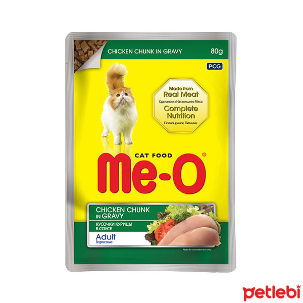 Me-O Sos İçinde Tavuk Etli Yetişkin Kedi Konservesi 80gr