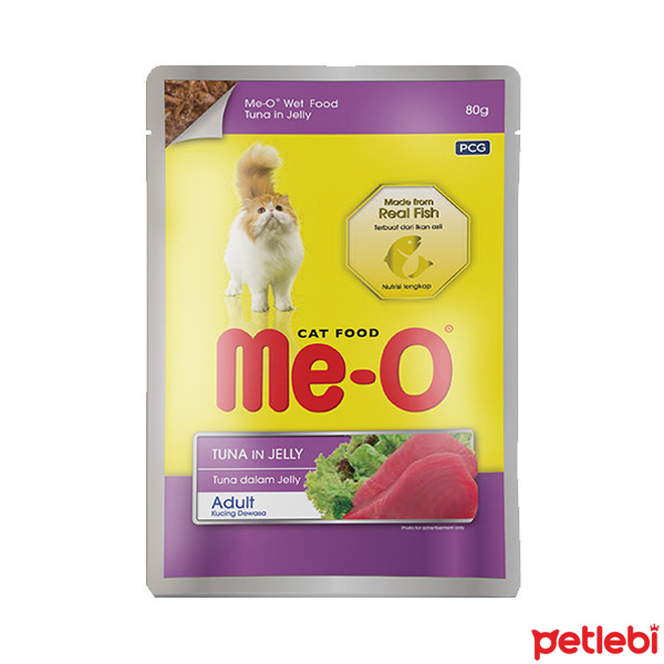 Me-O Jöle İçinde Ton Balıklı Yetişkin Kedi Konservesi 80gr