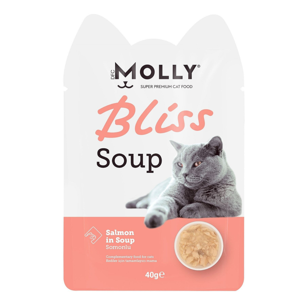 Molly Bliss Somonlu Kedi Çorbası 40gr