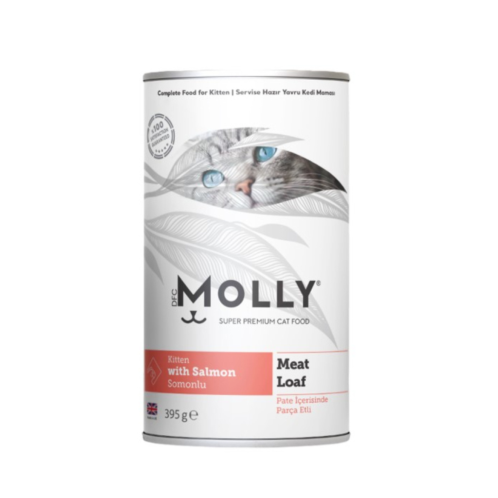 Molly Parça Somonlu Ezme Yavru Kedi Konservesi 395gr