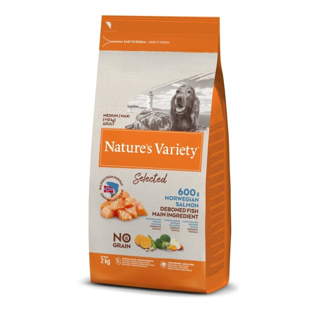 Nature's Variety Selected Somonlu Orta ve Büyük Irk Yetişkin Köpek Maması 2kg