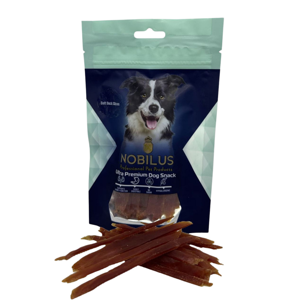 NOBILUS Ördek Etli Dilimli Köpek Ödül Maması 80gr