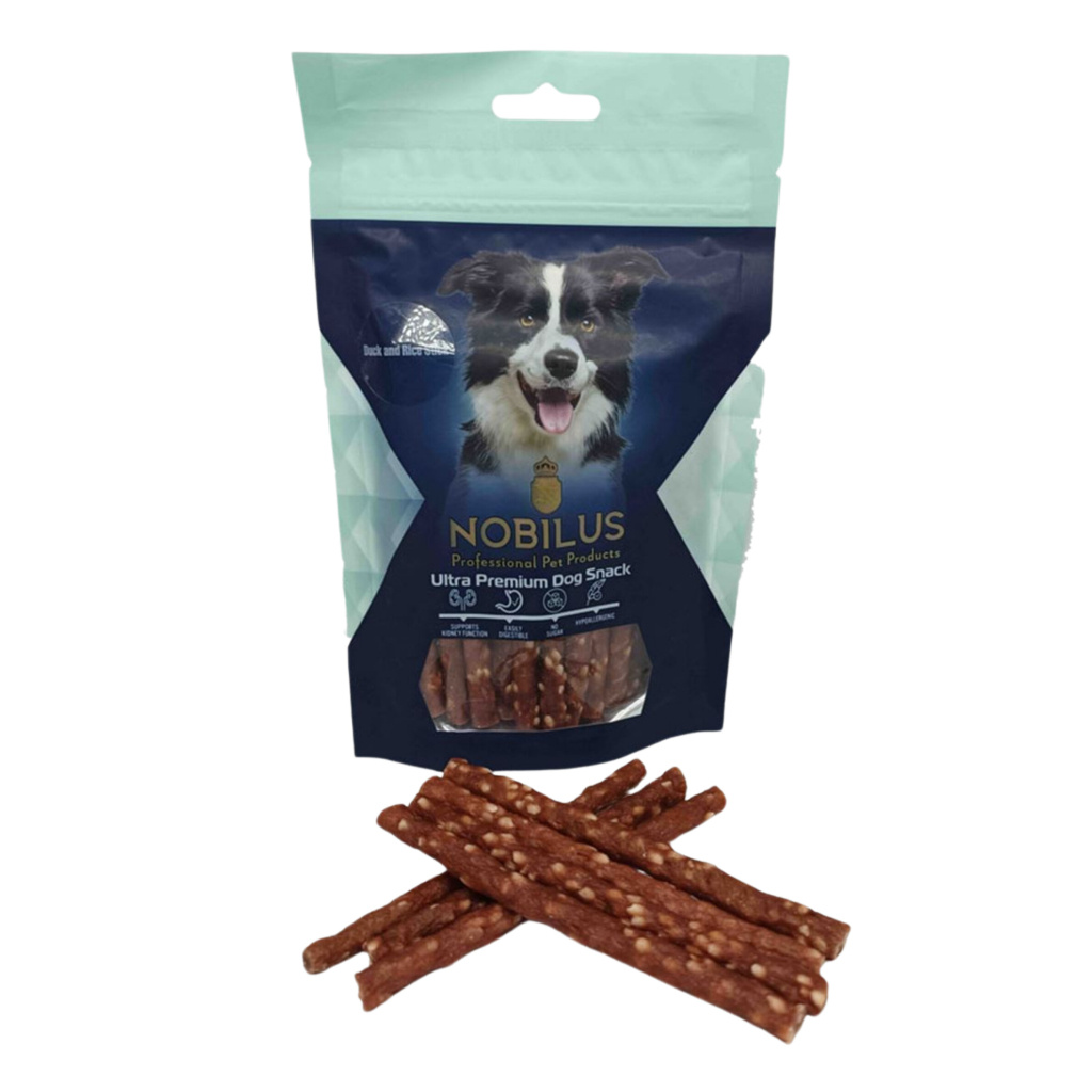 NOBILUS Ördek Etli ve Pirinçli Köpek Ödül Çubuğu 80gr