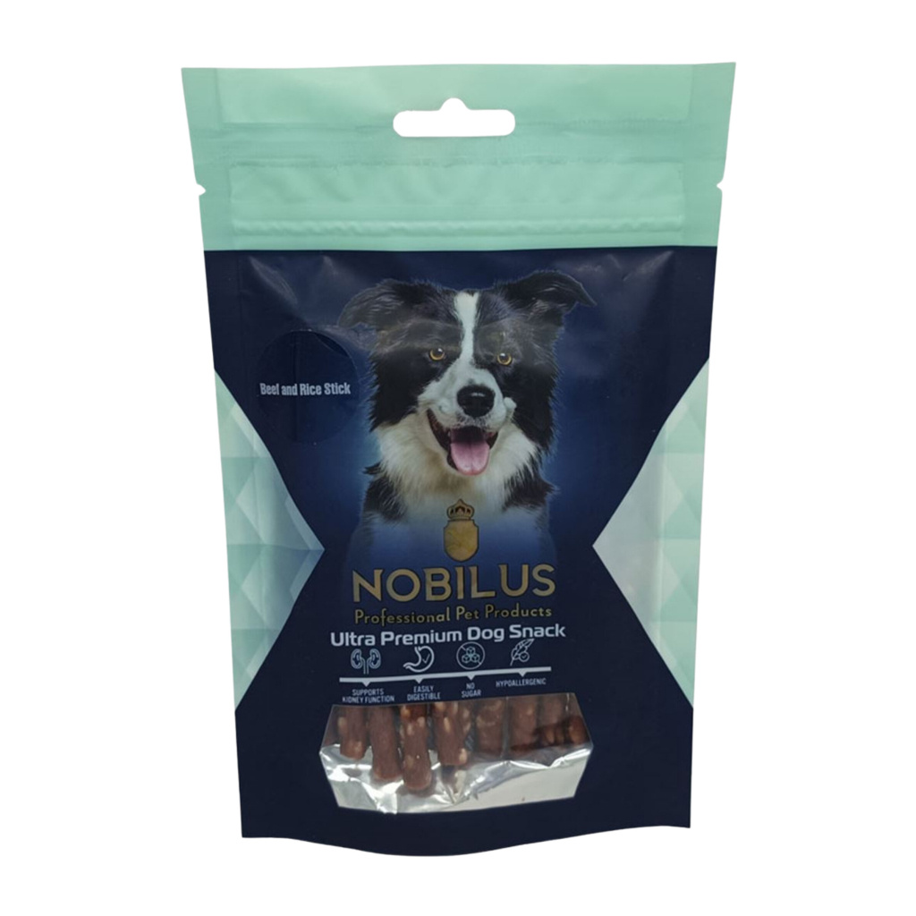 NOBILUS Sığır Eti ve Pirinçli Köpek Ödül Çubuğu 80gr